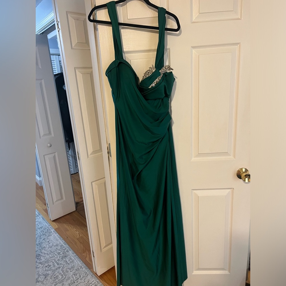 Emerald green dress